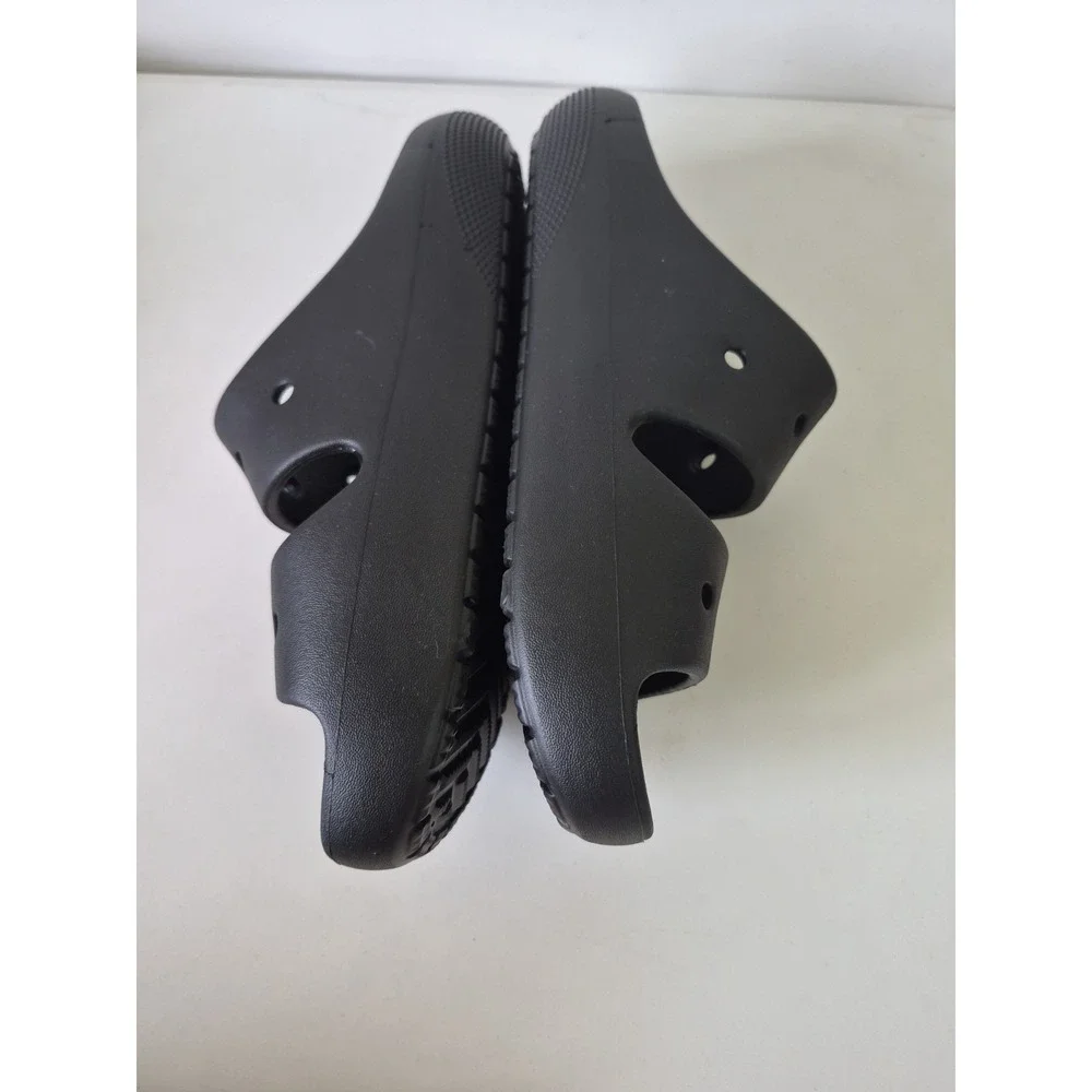 Crocs Black Slides Iconic Comfort Slip On Sandals Men 8 Women 10